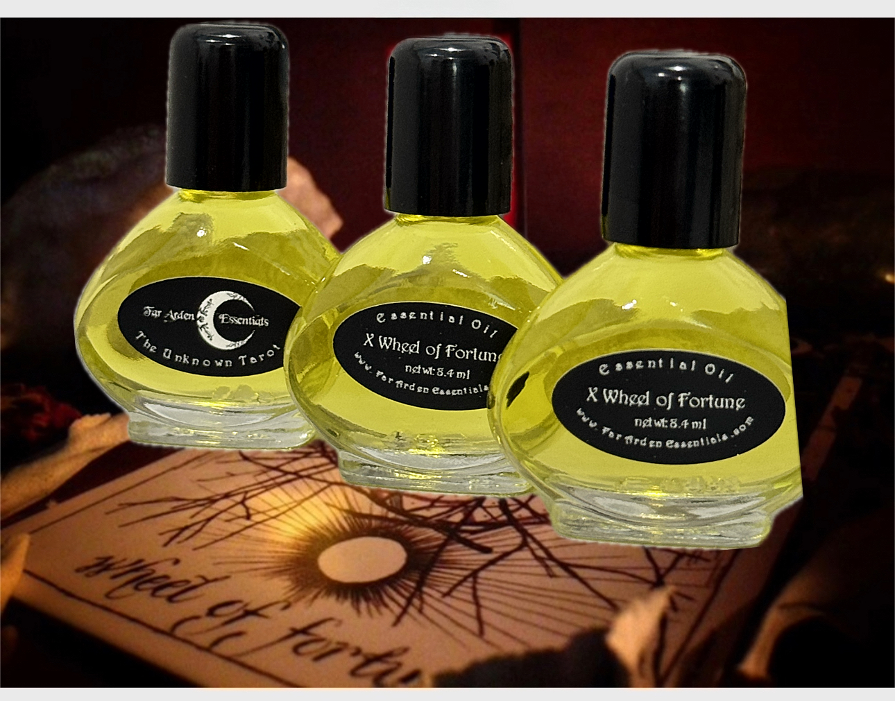 X Wheel of Fortune Essential Oil Blend for Ambition, Luck, Power, Respect, Ancient Wisdom, Energy, Leadership