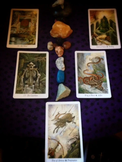 Shamanic Intuitive Tarot Reading by Lylith Aradia Moon: Wild Wood Tarot 5 Card Spread